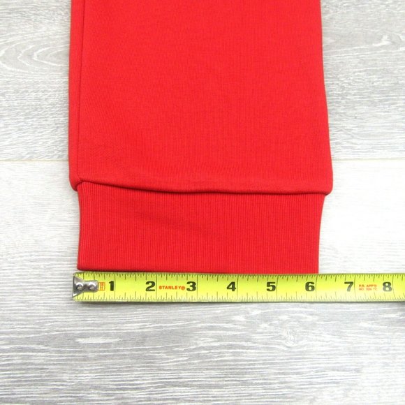 Adidas Originals Essentials Fleece Pants Mens Size XL Slim Fit Red NEW - Picture 9 of 13